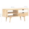 Mueble Para Tv Madera Maciza De Mango 90x35x45 Cm Vidaxl