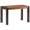 Mesa De Comedor Madera Maciza De Mango Rugosa 120x60x76 Cm Vidaxl