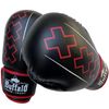 Buffalo Winner Guantes De Boxeo Negro Con Rojo 10oz