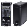 Cubo De Basura Con Pedal Negro Mate 5 L Excellent Houseware