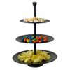 Bandeja Para Servir De 3 Niveles Negro Mate 36,5cm Excellent Houseware