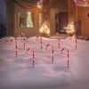 Set De Bastones De Caramelo De Navidad Con Luces 8 Pzas Ambiance