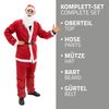 Disfraz De Papá Noel 5 Piezas Rojo/blanco De Poliéster Talla Única