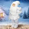 Figura Papá Noel De Poliresina 22x14x47 Cm Blanco Ecd Germany