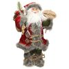 Figura Deco Papá Noel 37cm Alto Abrigo Rojo/gris Ecd Germany