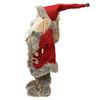 Figura Deco Papá Noel 37cm Alto Abrigo Rojo/gris Ecd Germany