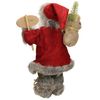 Figura Deco Papá Noel 37cm Alto Abrigo Rojo/gris Ecd Germany