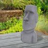 Estatua De La Cabeza De Moai Rapa Nui Tiki 56cm Gris Ecd Germany