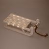 Trineo Deco 25 Leds Blanco Cálido 31,5x14,5x10,5cm Blanco Ecd Germany