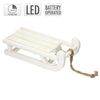 Trineo Deco 25 Leds Blanco Cálido 31,5x14,5x10,5cm Blanco Ecd Germany