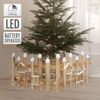 Valla Decorativa Navidad Con Led, 98x39 Cm Marrón Ecd Germany