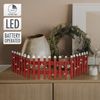 Valla Decorativa Navidad Con Led, 90x21 Cm Rojo Ecd Germany