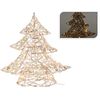 Árbol Navideño 20 Luces Led Con Temporizador Automático Dorado Ø30 Cm