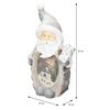 Figura Decorativa De Papá Noel Iluminación Led 52cm Blanco Ecd Germany