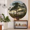 Papel Pintado De Pared Redondo Umbrella Pines In Italy 142,5cm Wallart