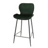 Taburete De Bar De Terciopelo Shawn 47 X 51 X 99 Cm - Verde