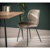 Silla De Comedor De Terciopelo Shawn 51 X 46 X 84 Cm - Gris