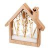 Casita De Madera Con Microleds 4,30x26x27cm 25 Leds