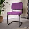 Silla De Comedor De Tela Remo 56 X 52 X 85 Cm - Violeta