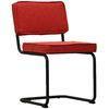 Silla De Comedor De Tela Remo 56 X 52 X 85 Cm - Rojo