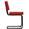 Silla De Comedor De Tela Remo 56 X 52 X 85 Cm - Rojo