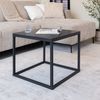 Mesa Auxiliar Metal Fien 50 X 50 X 44 Cm - Negro