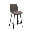 Taburete De Bar De Chenilla Beau 47 X 55 X 99 Cm - Gris