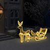 Luces De Navidad De Reno Y Trineo Con Malla 432 Leds Vidaxl