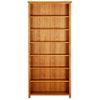 Vidax Estantería De 7 Niveles De Madera Maciza De Roble 90x22,5x200 Cm Vidaxl