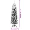 Árbol De Navidad Artificial Verde Con Nieve Pvc 150 Cm Vidaxl