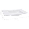 Lavabo Empotrado Smc Blanco 800x460x130 Mm Vidaxl