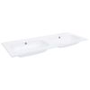 Lavabo Empotrado Doble Smc Blanco 1205x460x145 Mm Vidaxl