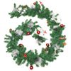 Guirnalda De Navidad Con Luces Led Pvc Verde 2,7 M Vidaxl