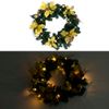 Corona De Navidad Con Luces Led Pvc Verde 60 Cm Vidaxl