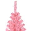 Árbol De Navidad Artificial Con Soporte Pvc Rosa 210 Cm Vidaxl