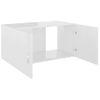 Rogal Armario De Pared Aglomerado Blanco Brillante 80x39x40 Cm Rogal