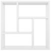 Rogal Estantería De Pared Aglomerado Blanco Brillante 45,1x16x45,1 Cm Rogal