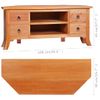 Mueble Para Tv De Madera Maciza De Caoba 100x40x45 Cm Vidaxl