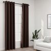 Cortinas Opacas Ojales Look De Lino 2 Pzas Gris Topo 140x225 Cm Vidaxl