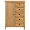 Armario De Madera Maciza De Roble 76x52x105 Cm Vidaxl