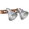 Lámpara De Pared Industrial Plateado 45x25 Cm E27 Vidaxl