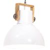 Lámpara Colgante Industrial 25 W Blanca Redonda 40 Cm E27 Vidaxl