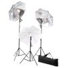 Kit De Estudio Fotográfico Con Set De Luces Y Fondo Vidaxl