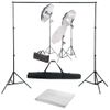 Kit De Estudio Fotografía Con Set De Luces Y Fondo Vidaxl