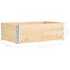 Arriates De Madera Maciza De Pino 3 Unidades 50x150 Cm Vidaxl