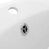 Lavabo Lujoso Con Rebosadero Cerámica Blanco Mate 58,5x39 Cm