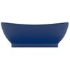 Lavabo Lujoso Con Rebosadero Cerámica Azul Oscuro 58,5x39cm Vidaxl