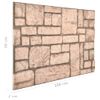 Paneles De Pared 3d Con Diseño De Ladrillo Beige 11 Piezas Eps Vidaxl