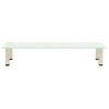 322768  Tv Stand Frosted 100x35x17 Cm Tempered Glass Vidaxl