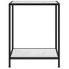 Mesa De Consola Vidrio Templado Blanco 60x35x75 Cm Vidaxl